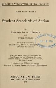 Cover of: Student standard of action
