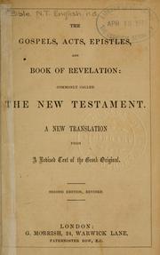 Cover of: The Gospels, Acts, Epistles, and book of Revelation by 