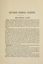 Cover of: Revised normal lessons: by Jesse Lyman Hurlbut.