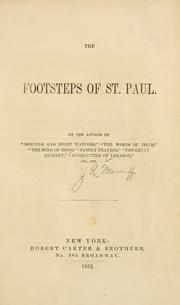 Cover of: The footsteps of St. Paul