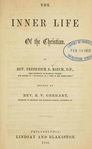 Cover of: The inner life of the Christian by Friedrich August Rauch