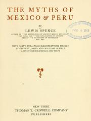 Cover of: The myths of Mexico & Peru by Lewis Spence