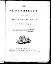 Cover of: The probability of reaching the North Pole discussed