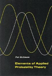 Cover of: Elements of applied probability theory.