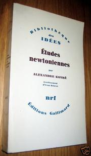 Cover of: Études newtoniennes