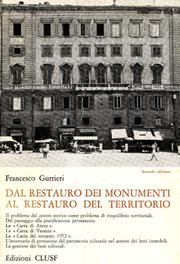 Cover of: Dal restauro dei monumenti al restauro del territorio