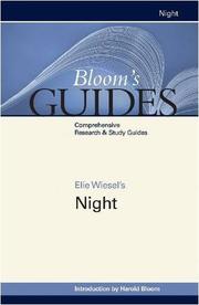 Elie Wiesel's Night by Harold Bloom