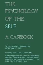 Cover of: The Psychology of the Self: A Casebook