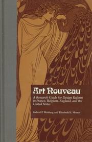 Cover of: Art nouveau: a research guide for design reform in France, Belgium, England, and the United States