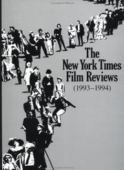 Cover of: The New York Times Film Reviews 1993-1994 (New York Times Film Reviews)