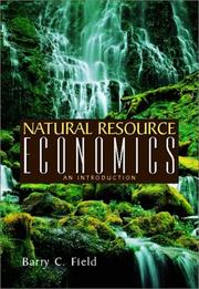 Natural resource economics by Barry C. Field