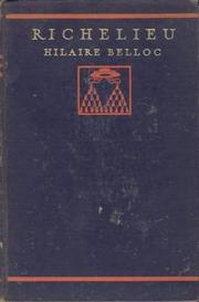 Cover of: Richelieu by Hilaire Belloc
