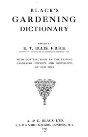 Black's gardening dictionary