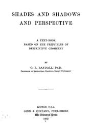 Cover of: Shades and shadows and perspective by O. E. Randall
