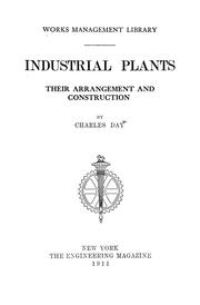 Cover of: Industrial plants: their arrangement and construction