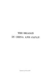 Cover of: The dragon in China and Japan