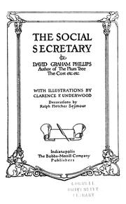 The social secretary by David Graham Phillips