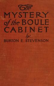 Cover of: The mystery of the Boule cabinet: a detective story