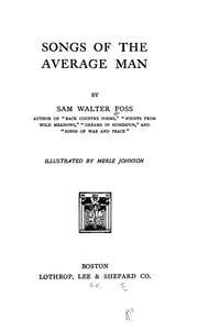 Cover of: Songs of the average man