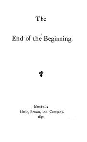 Cover of: The end of the beginning.