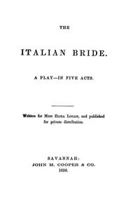 Cover of: The Italian bride. by Samuel Yates Levy