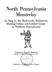 Book: North Pennsylvania minstrelsy By Henry W. Shoemaker