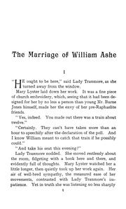 Cover of: The marriage of William Ashe