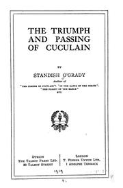 Cover of: The triumph and passing of Cuculain