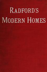 Cover of: Radford's Modern Homes by 