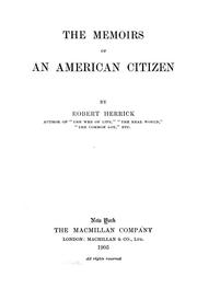 Cover of: The memoirs of an American citizen