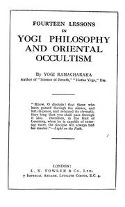 Cover of: Fourteen Lessons in Yogi Philosophy and Oriental Occultism