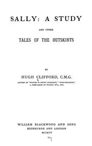 Cover of: Sally, a Study, and Other Tales of the Outskirts