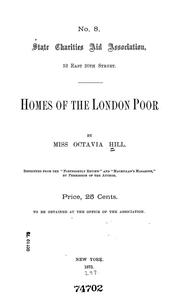 Cover of: Homes of the London poor by Octavia Hill
