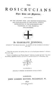 Cover of: The Rosicrucians by Hargrave Jennings