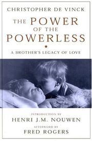 The power of the powerless by Christopher De Vinck