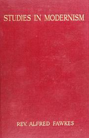 Cover of: Studies in modernism by Alfred Fawkes
