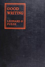Cover of: Good writing