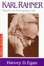 Cover of: Karl Rahner: the mystic of everyday life