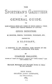 Cover of: The sportsman's gazetteer and general guide. by Charles Hallock