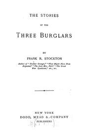 Cover of: The Stories of the Three Burglars