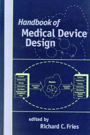 Cover of: Handbook of Medical Device Design