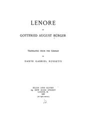 Cover of: Lenore