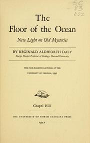 Cover of: The floor of the ocean: new light on old mysteries