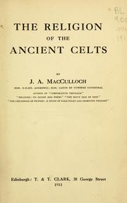 Cover of: The religion of the ancient Celts