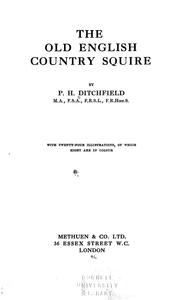 Cover of: The old English country squire