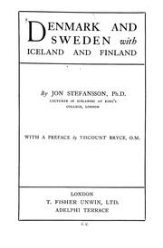 Cover of: Denmark and Sweden by Jón Stefánsson