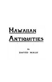 Hawaiian antiquities (Moolelo Hawaii) by David Malo