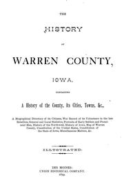 Cover of: The history of Warren County, Iowa |