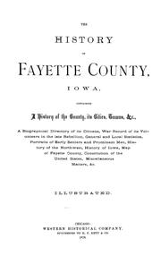Cover of: The history of Fayette County, Iowa by 