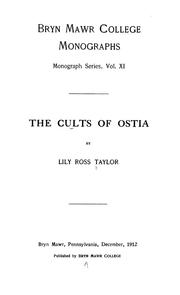 The cults of Ostia by Lily Ross Taylor